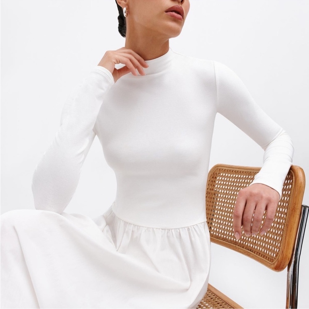 Marcella NYC Long Sleeve Maxi Dress Off White - Picture 2 of 5